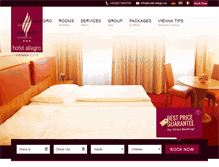 Tablet Screenshot of hotel-allegro.at