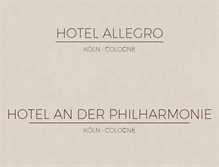 Tablet Screenshot of hotel-allegro.com